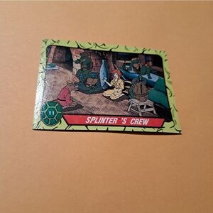1989 Topps TMNT Splinters Crew Trading Card 11 Teenage Mutant Ninja Turtles